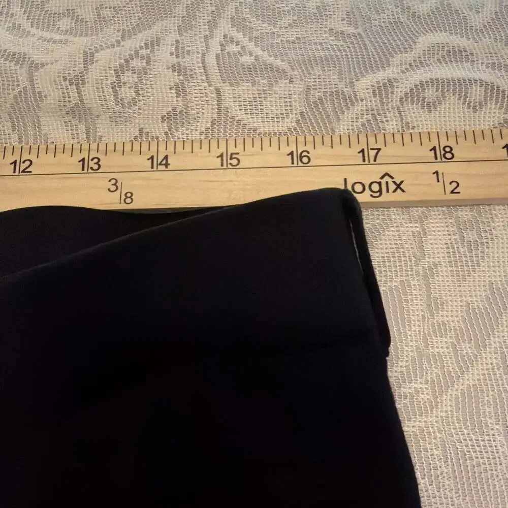 Betabrand Black Straight Leg Dress Pants XLP/W33.5/L24.5 Petite Dressy Office